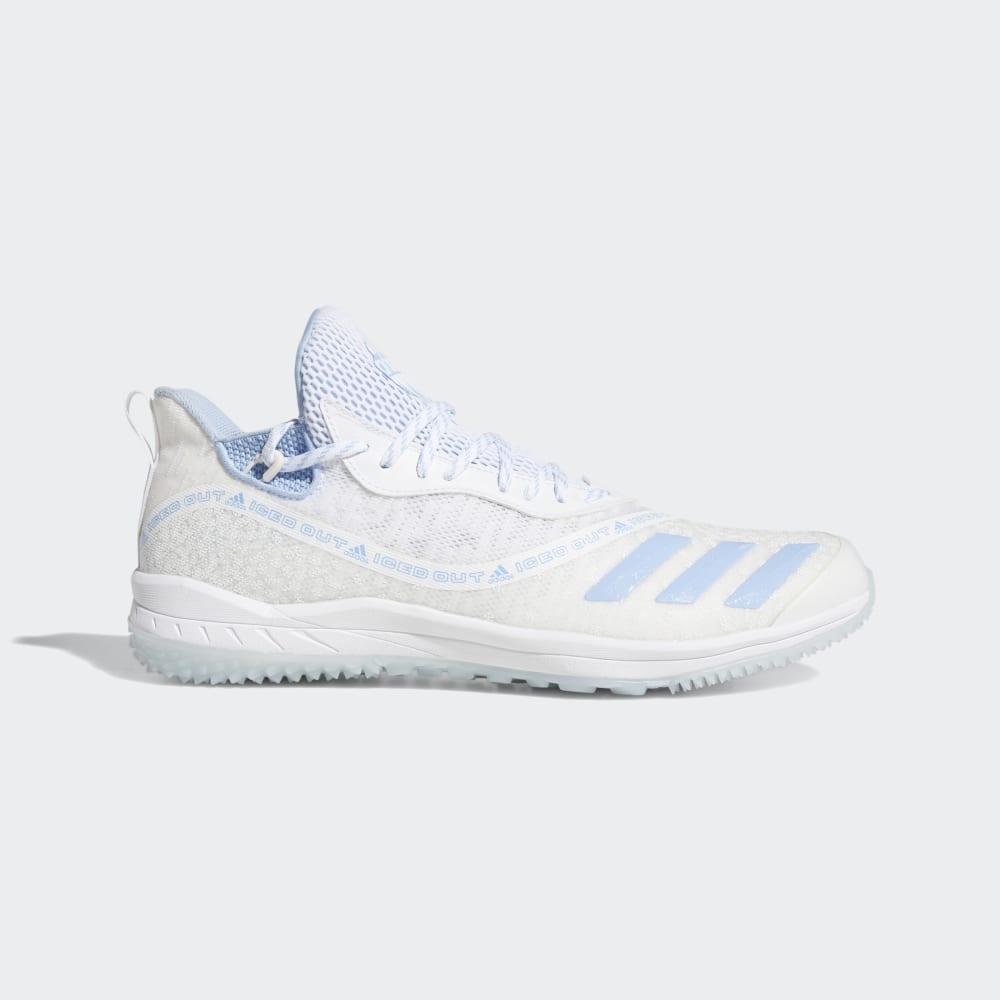 Adidas Men's Icon V Trainer Iced Out Baseball Shoes White/Blue/Silver Metal Ireland EF8571